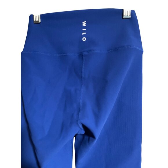 Wilo The Label Womens 7/8 Leggings XS Cobalt/Red Colorblock Stretch - Picture 5 of 9